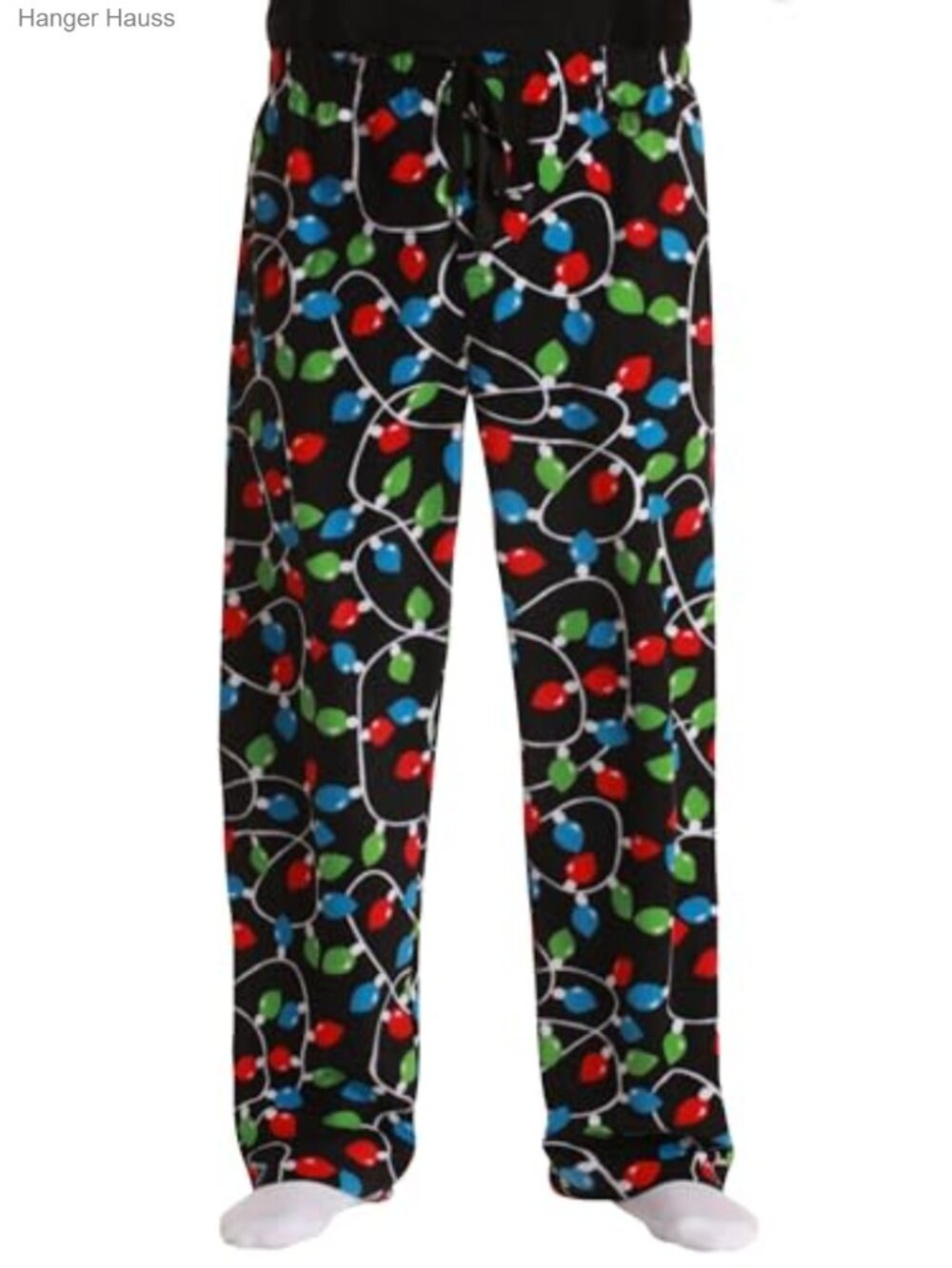 Microfleece Men's Pajama Pants Plaid Holiday Print Sleep Bottoms